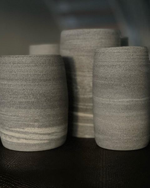 Stripe - Granite Vase