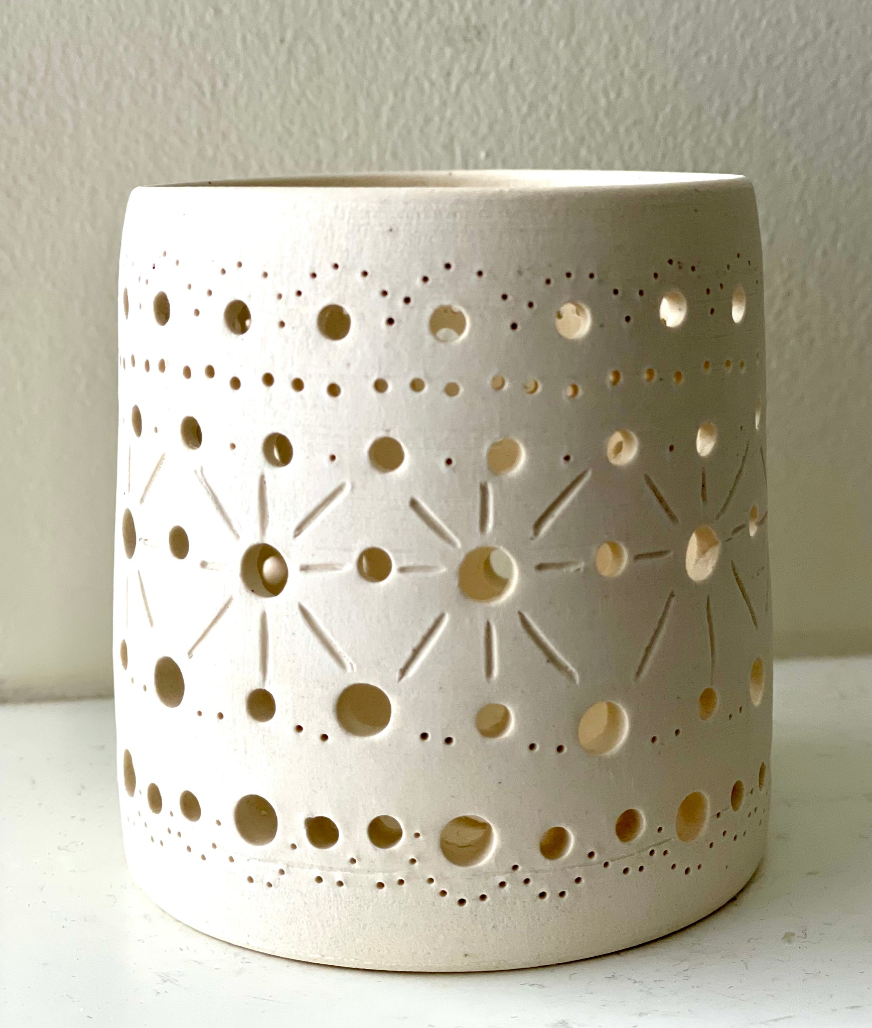 Starburst - Large Porcelain Tea Light