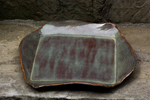 Ancient Copper Square Platter