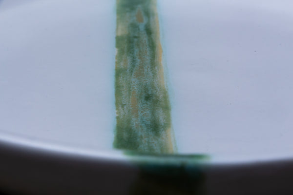 Green Stripe Platter