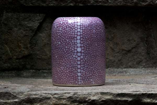 Cylinder vase with gracefully rounded  top