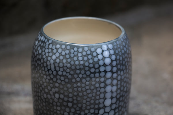 Grey Shagreen Vase