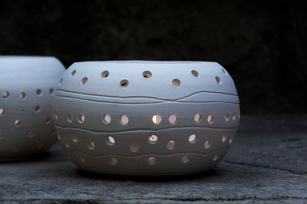 Carousel - Large Round Porcelain Tea Light