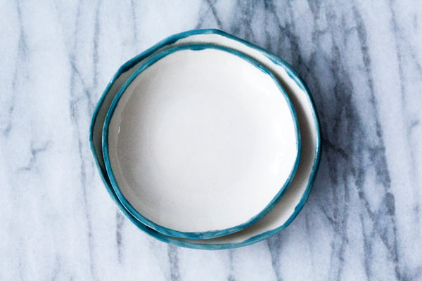 Hint of Teal Jewelry Dish / Catch-All