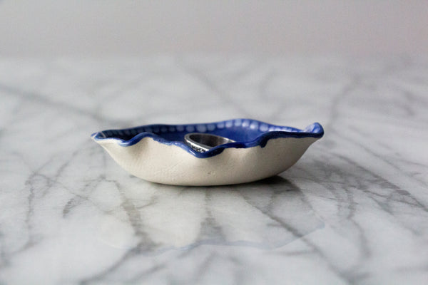 Faded Denim Jewelry Dish / Catch-All (small)