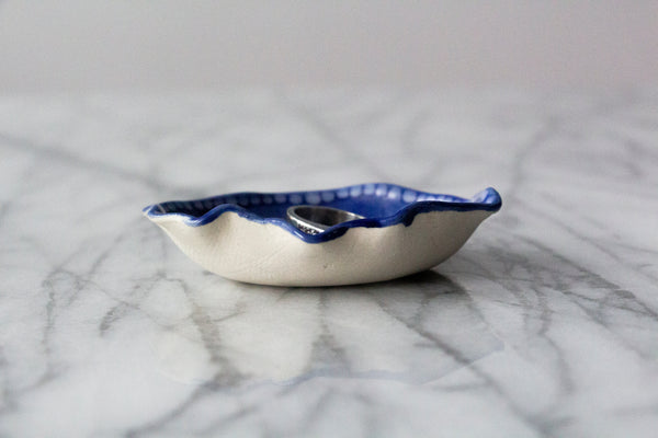 Faded Denim Jewelry Dish / Catch-All (small)