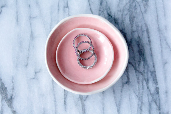 Pink Jewelry Dish / Catch-All (small)