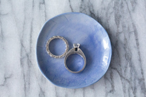 Blue Ombre Jewelry/Catch-All Dish