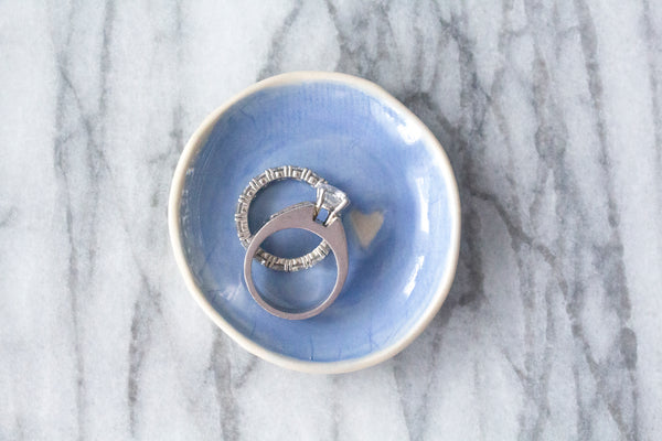 Blue Ombre Jewelry/Catch-All Dish